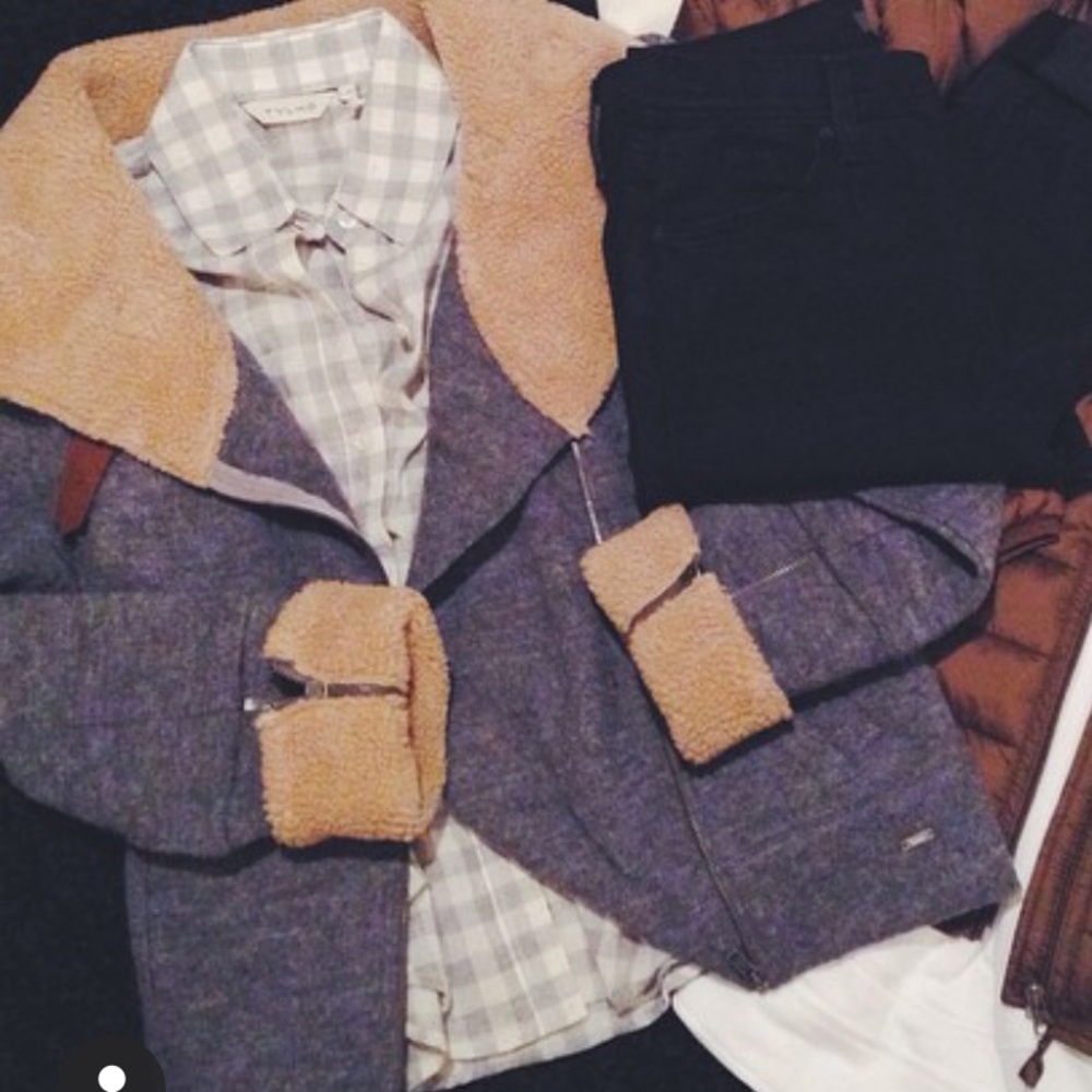 DONATING FRIDAY FINAL PRICE 
Yerse Wool Moto Jacket